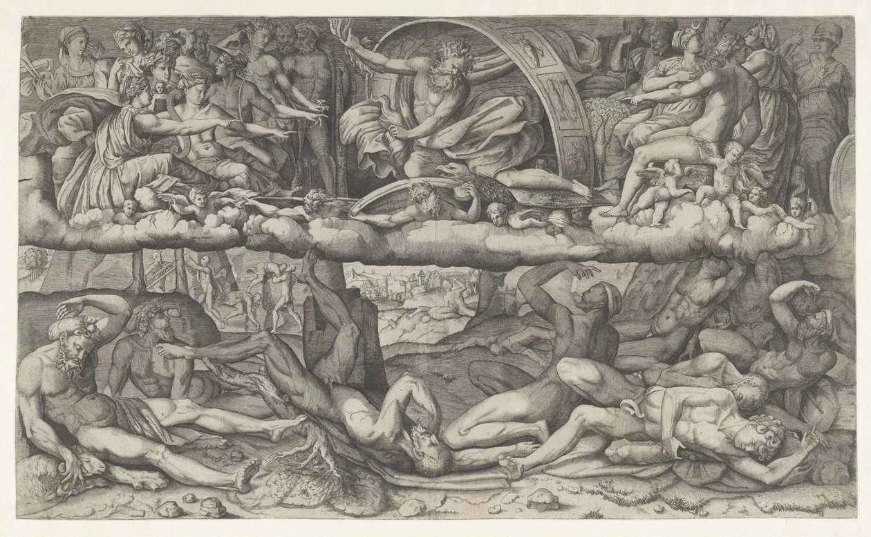 Perin del Vaga - 213, La lotta fra dei e giganti, Rijksmuseum, Amsterdam